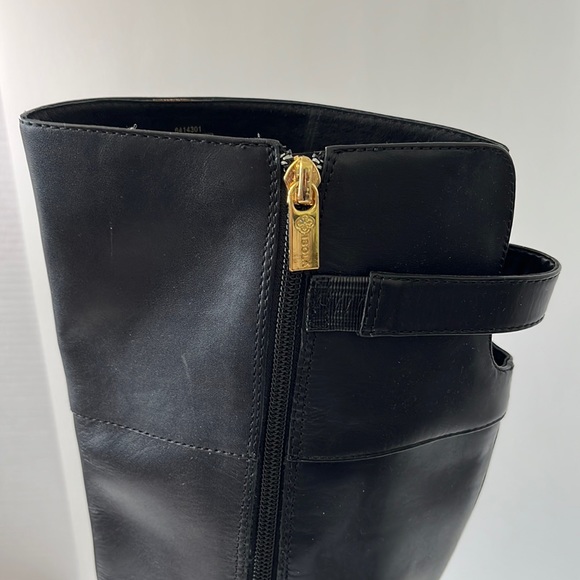 Isola 'Coralie' Leather Over the Knee Block Heel Boots, Black, size 8M - Picture 11 of 15